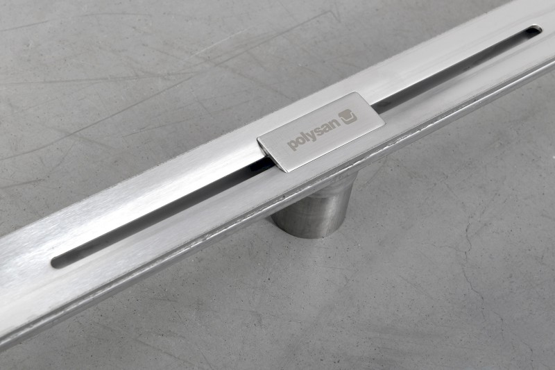 SLIM RIVER nerezový podlahový žlab s roštem, L.400-1000, DN50 RV100