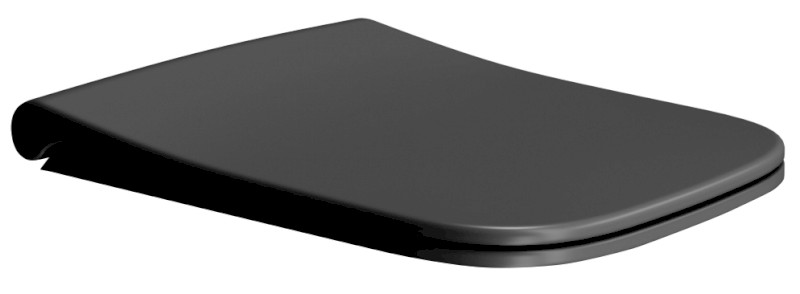 NUBES WC sedátko, Soft Close, Quick Release, černá mat/chrom MS96C26