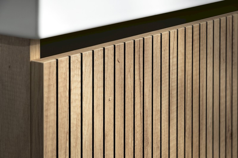 NELIO STRIP umyvadlová skříňka 116,5x44x49cm, 1x zásuvka, dub alabama NL120-2322