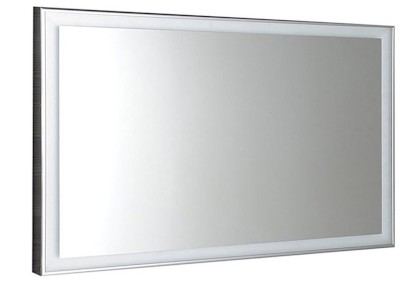 LUMINAR zrcadlo s LED osvětlením v rámu 120x55cm, chrom NL560