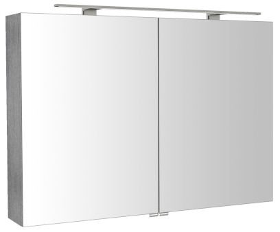 RIWA galerka s LED osvětlením, 101x70x17cm, dub stříbrný RIW100-0011