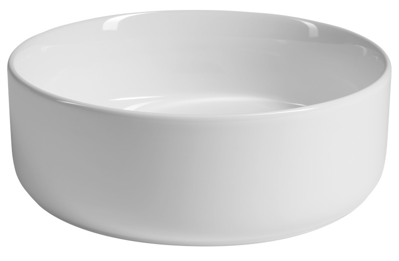 NIMIS keramické umývátko na desku Ø 30cm, bílá AR489