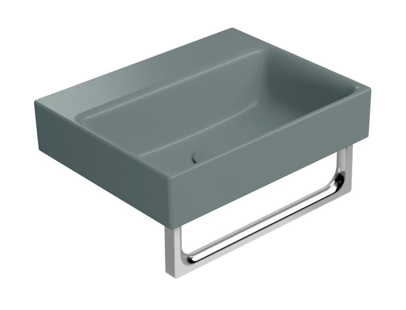 NUBES keramické umývátko 40x32cm, bez otvoru, agave mat 9684004