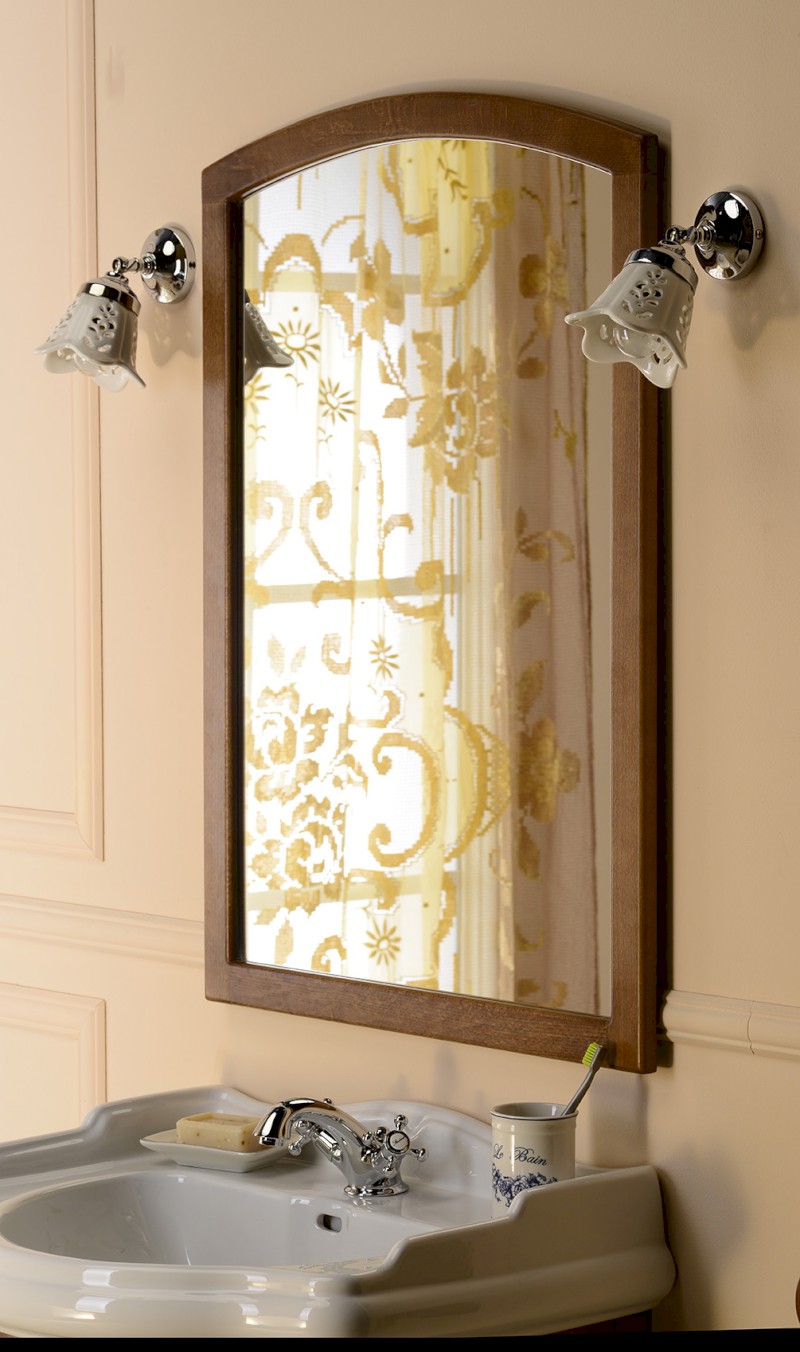 RETRO zrcadlo v dřevěném rámu 65x91cm, buk 735241