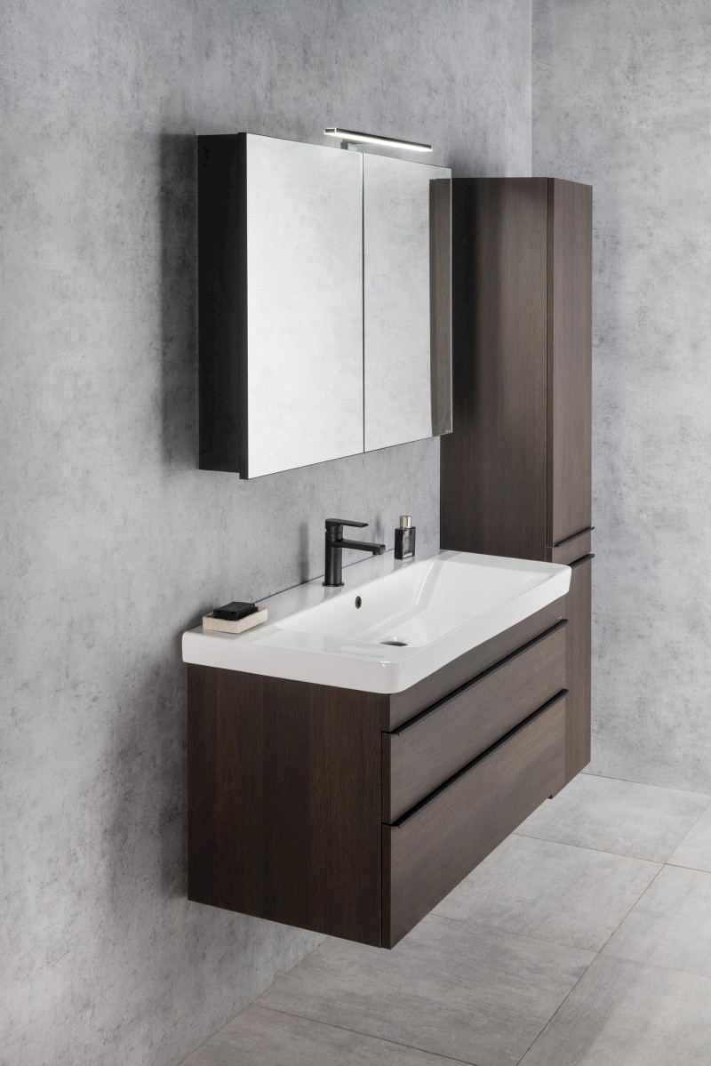 SITIA umyvadlová skříňka 101,4x50x44,2cm, 2xzásuvka, borovice rustik SI105-1616