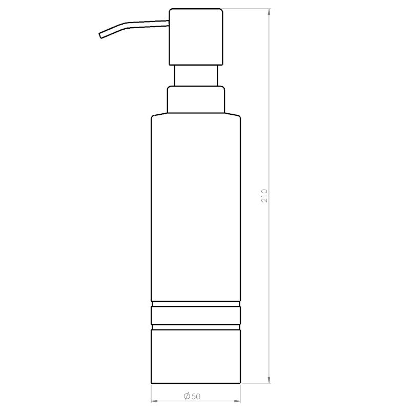 LONDON dávkovač mýdla na postavení, nerez lesk 2106500