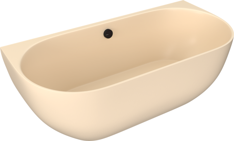 PAGODA nástěnná vana litý mramor 170x85x58cm, béžová mat 72976.81
