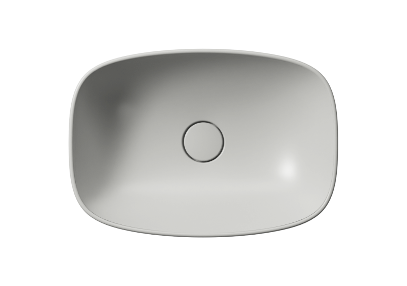 NUBES keramické umyvadlo na desku 50x35cm, cenere mat 978417
