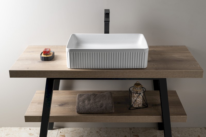 PICOBELLO keramické umyvadlo na desku 50x34cm, bílá AR485