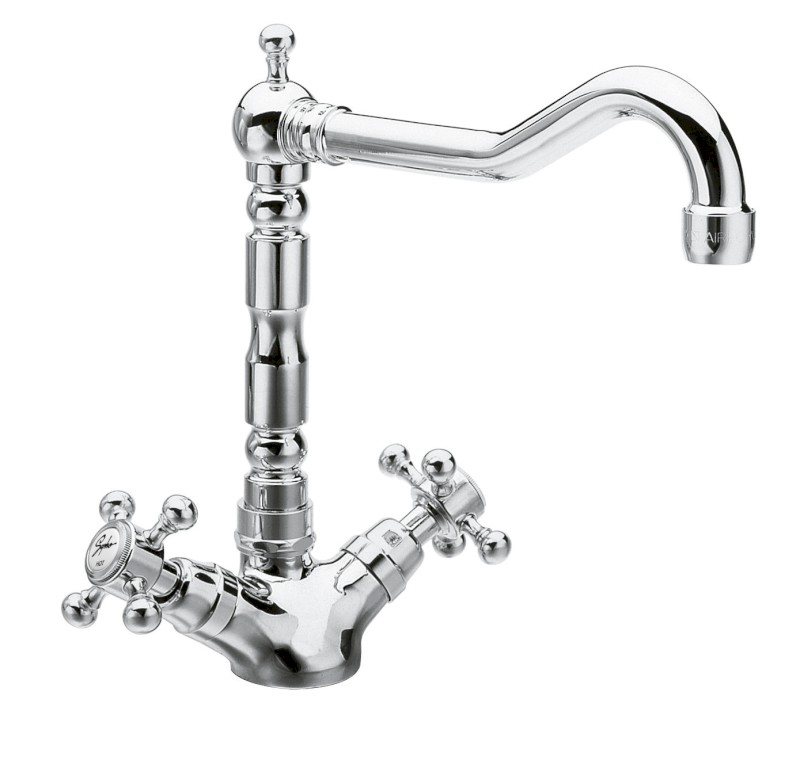 ANTEA stojánková dřezová baterie s retro hubicí, chrom 3121