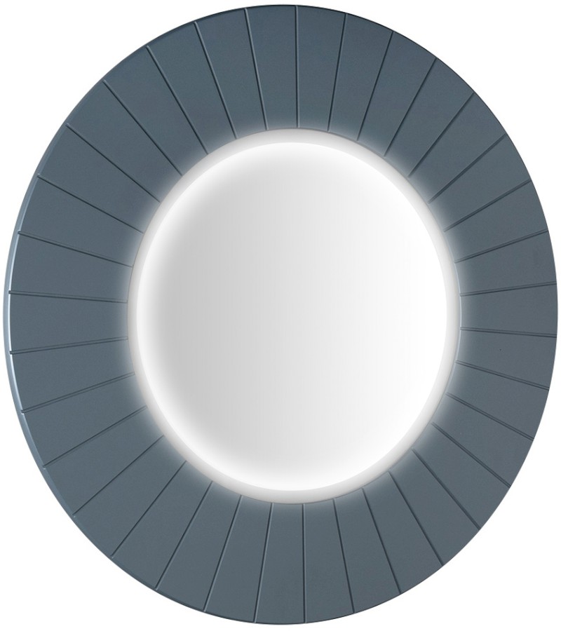 LUMIRO STRIP kulaté zrcadlo s LED osvětlením v rámu ø 90cm, siena LR950-4242S