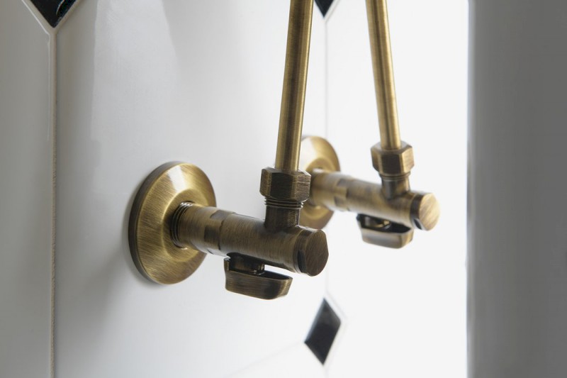 Pevná připojovací trubka 10mm-M10x1, 30 cm, bronz TUB36