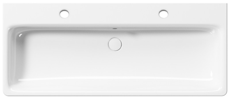 SAND keramické dvojumyvadlo 120x50 cm, bílá ExtraGlaze 9024211