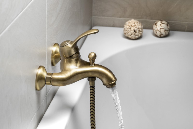 KIRKÉ nástěnná vanová baterie, bronz KI10B