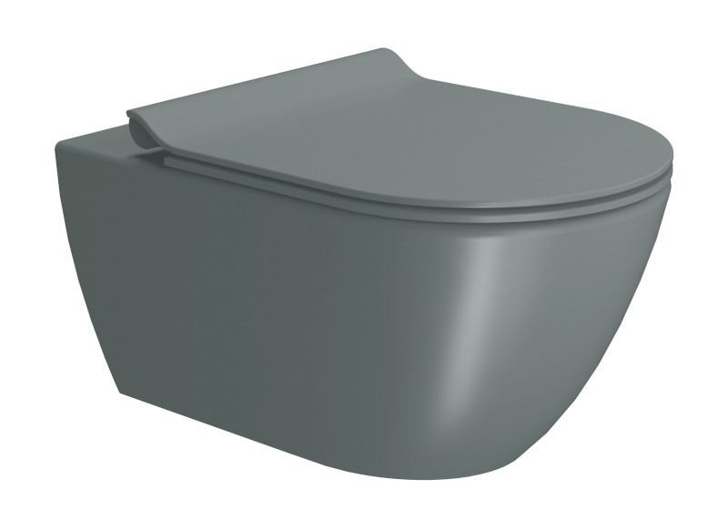 PURA závěsná WC mísa, Swirlflush, 36x55cm, agave dual-mat 881504