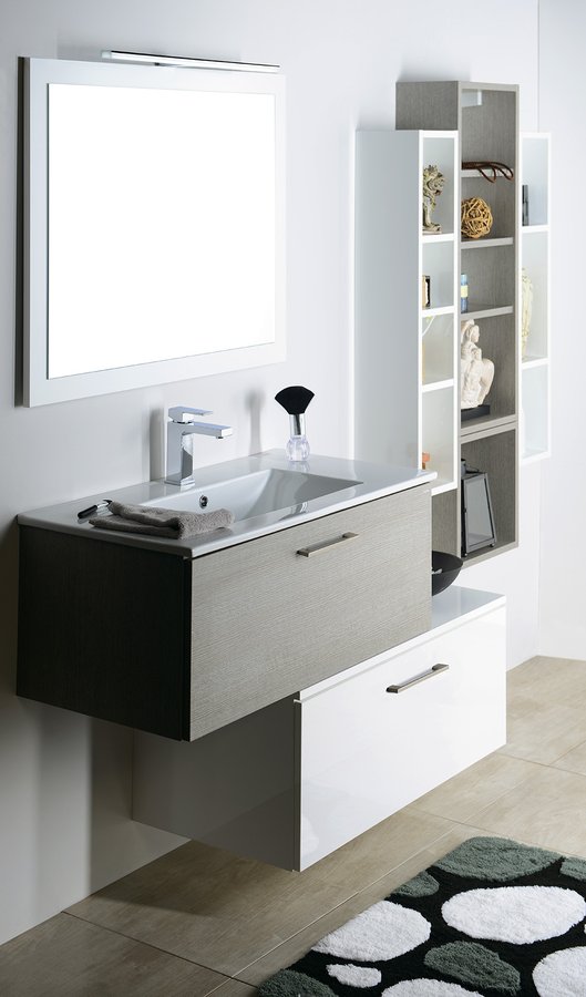 ESPACE otevřená policová skříňka 35x94x22cm, borovice rustik ESC170-1616