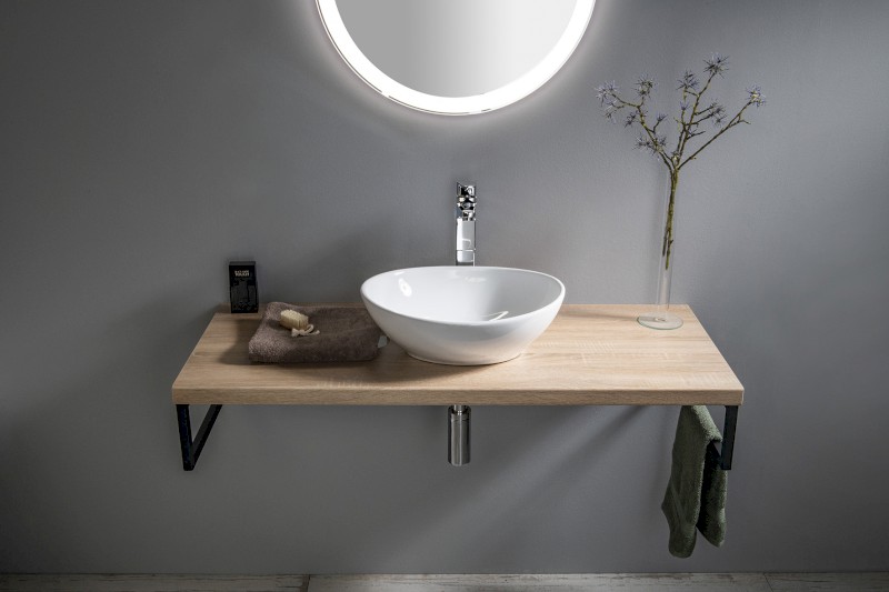 VEGA deska pod umyvadlo 125x45cm, dub platin VG730