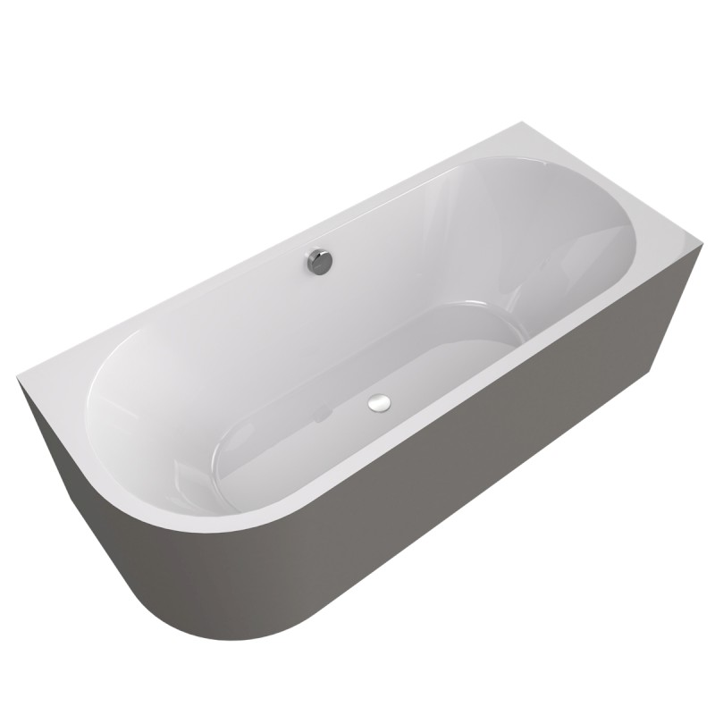 VIVA R MONOLITH asymetrická vana 180x75x60cm, bílá/agila 72129M.43