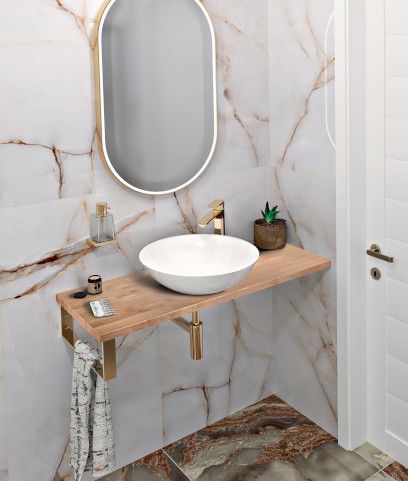 WOODY deska 900x28x360mm, masiv přírodní dub WD096-70