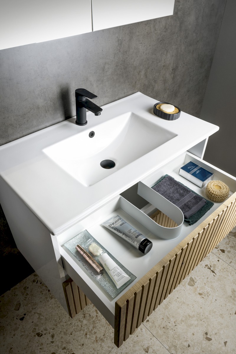 PANEDA STRIP umyvadlová skříňka 79,5x55x45,2cm, dub emporio PN380