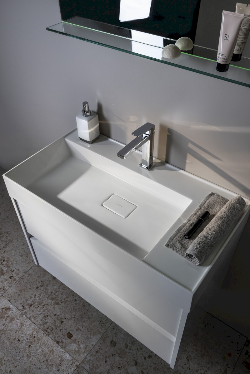 NIRONA umyvadlová skříňka 82x51,5x43 cm, bílá NR085-3030