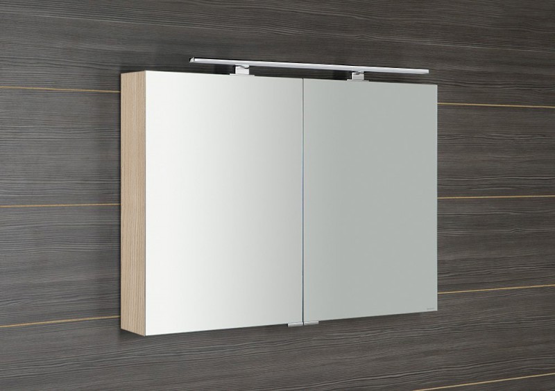 MIRRÓ galerka s LED osvětlením, 100x70x16cm, jilm bardini MC100-0013