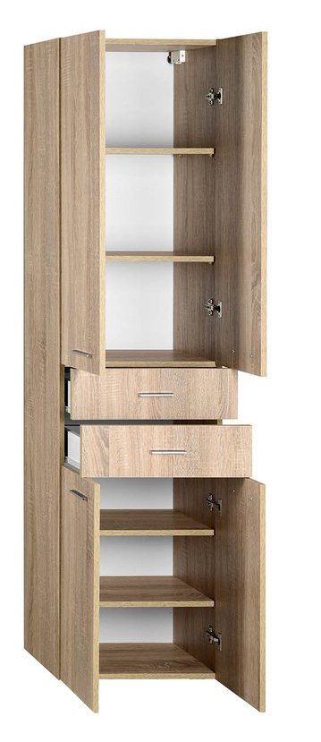 ZOJA/KERAMIA FRESH skříňka vysoká se zásuvkami 50x184x29cm, dub platin 51296