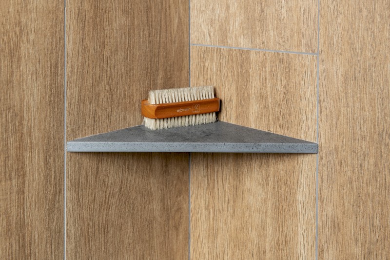 ABELINE rohová police rockstone 200x200mm, concrete AE200-4033