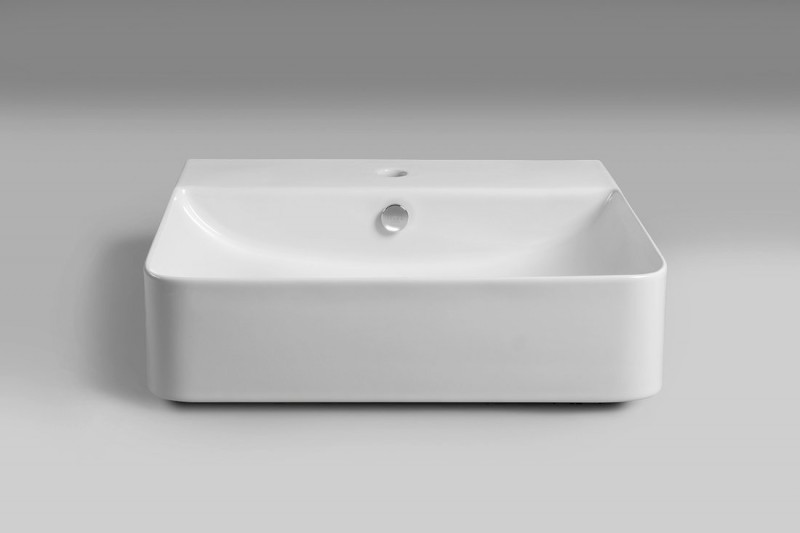SOTT AQUA keramické umyvadlo polozápustné, 59x49cm, bílá 10SQ51058