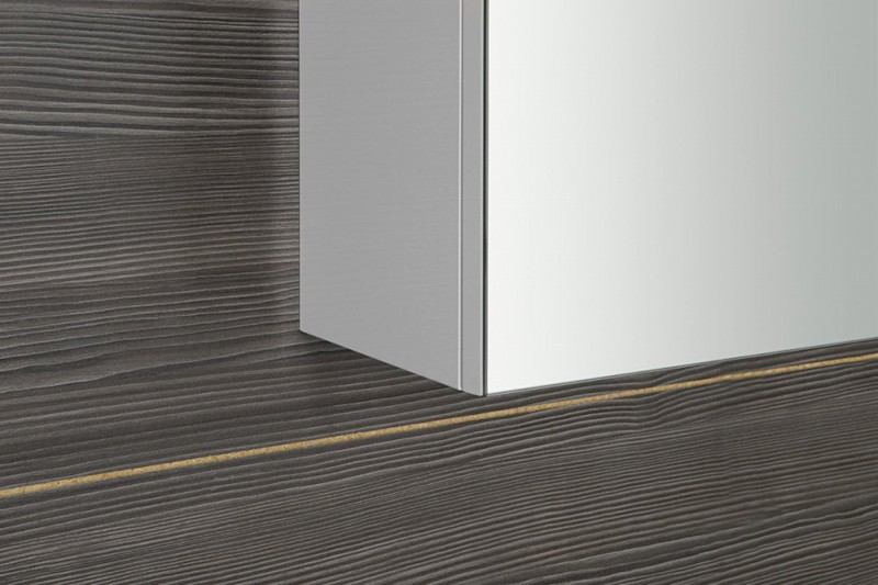 RIWA galerka s LED osvětlením, 81x70x17cm, bílá lesk RIW080-0030