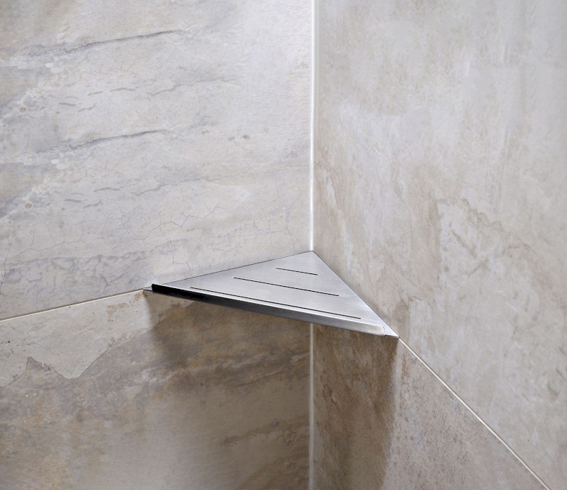 SMART rohová police do spár 297x15x210mm, nerez lesk XJ615