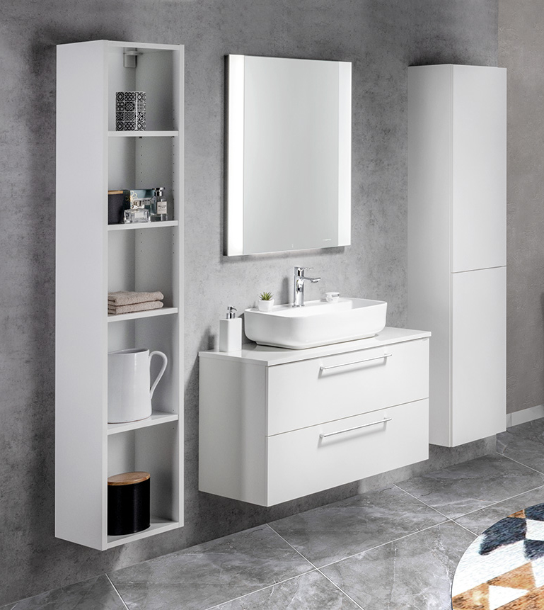 ESPACE otevřená policová skříňka 30x172x32cm, dub stříbrný ESC160-1111