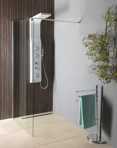 WALK-IN zástěna jednodílná k instalaci na zeď, 700x1900 mm, sklo čiré WI071