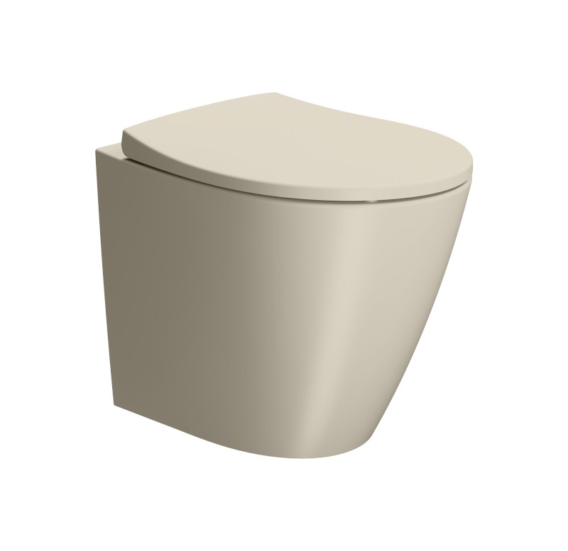 MODO WC mísa stojící, Swirlflush, 37x52cm, spodní/zadní odpad, creta dual-mat 981008