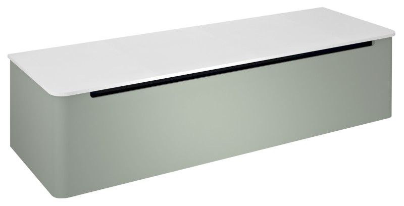 KERALA umyvadlová skříňka 140x35x47,5cm, 1x zásuvka, verde KR140-4444