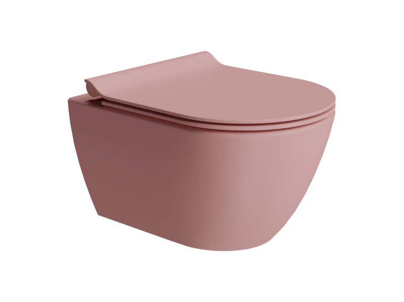 PURA závěsná WC mísa, Swirlflush, 36x50cm, blush dual-mat 881624