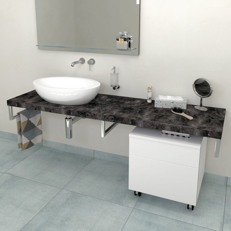 AVICE deska pod umyvadlo 120x50cm, tl.5cm, štípaný kámen AV129