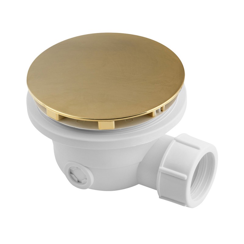 Vaničkový sifon, průměr 90mm, DN40, krytka zlato mat 1711GB