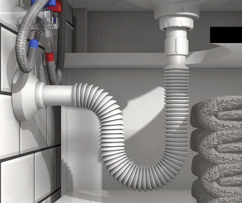 Flexi dopojení s plastovou převlečnou matkou 6/4