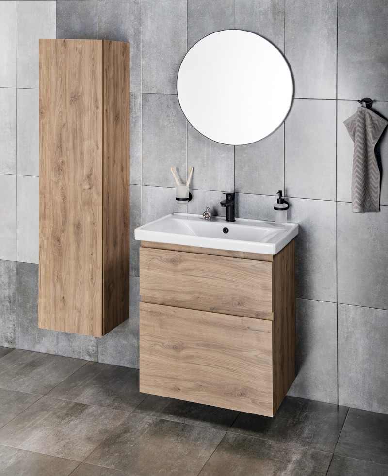 ALTAIR umyvadlová skříňka 52x72,5x45cm, dub emporio AI355