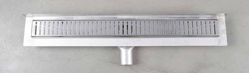 MANUS ONDA nerezový podlahový žlab s roštem, ke stěně, L-650, DN50 GMO22