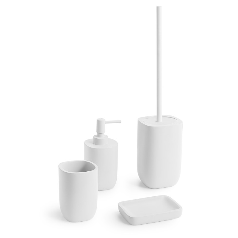 YLENIA sklenka na postavení, bílá YL9802