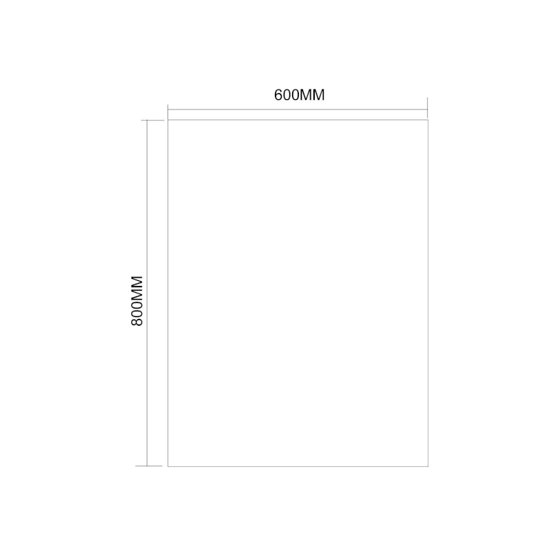 SECA zrcadlo s broušenou hranou 60x80cm, CU free 22493