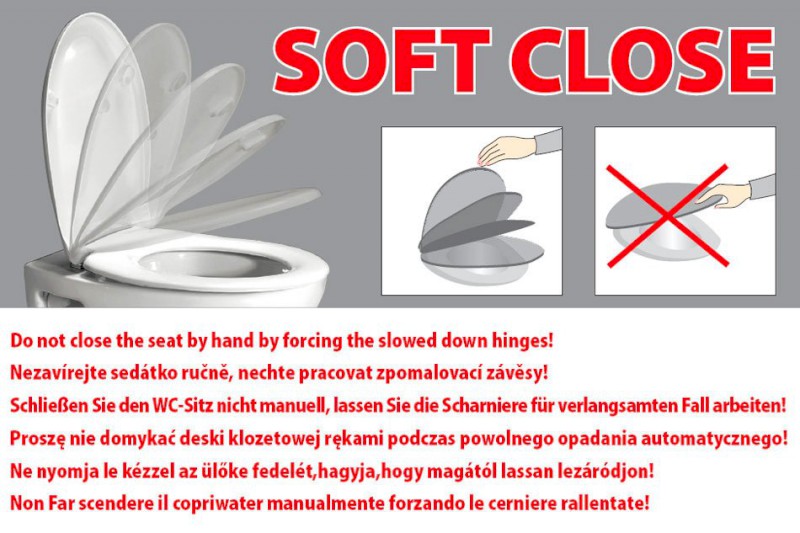 WC sedátko, Soft Close, Quick Release, bílá MS86CN11