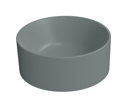KUBE X keramické umývátko na desku, průměr 32cm, agave mat 943504