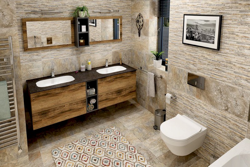 TREOS umyvadlová skříňka 110x53x50,5cm, dub Collingwood TS110-1919