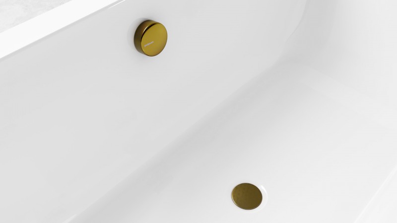 Vanová souprava, bovden, délka 800mm, zátka 72mm, zlato mat 71852.91