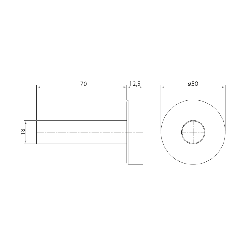 WICHER krycí rozeta kulatá, pár, bílá 600.316.4