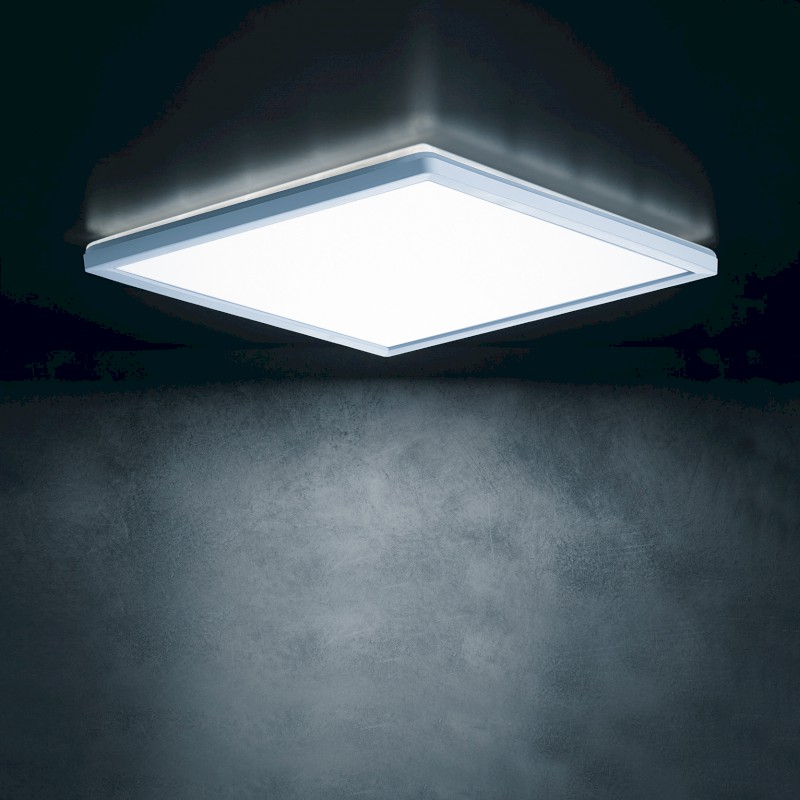 AZPO stropní LED svítidlo, 225x225mm, 12,3W, 3000/4000/6000K, IP54, bílá 31530