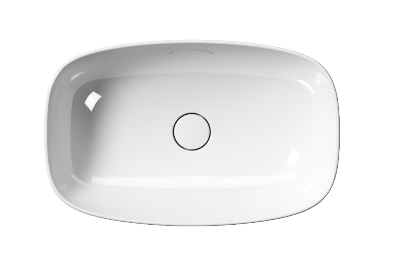 NUBES keramické umyvadlo na desku 60x38cm, bílá ExtraGlaze 978311